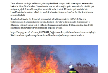 PÁLENÍ TRÁVY,LISTÍ a VĚTVÍ AKTUÁLNĚ PÁLENÍ TRÁVY,LISTÍ a VĚTVÍ AKTUÁLNĚ