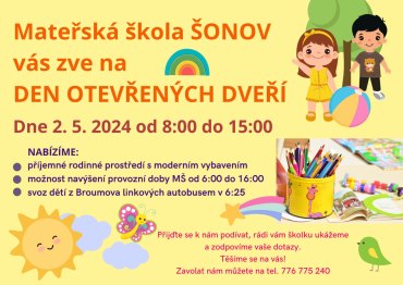 MŠ - DEN OTEVŘENÝCH DVEŘÍ