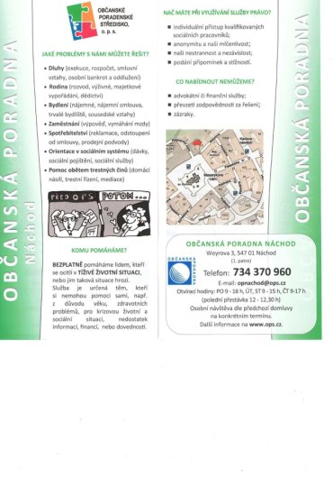 Občanská poradna Náchod - bezplatná pomoc!