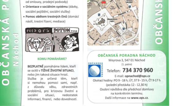 Občanská poradna Náchod - bezplatná pomoc!