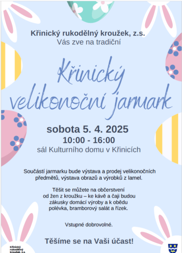 Pozvánka na velikonoční jarmark
