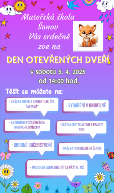 Den otevřených dveří v MŠ 