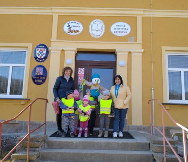 Vítání jara dětmi z MŠ Šonov 21.3.2022